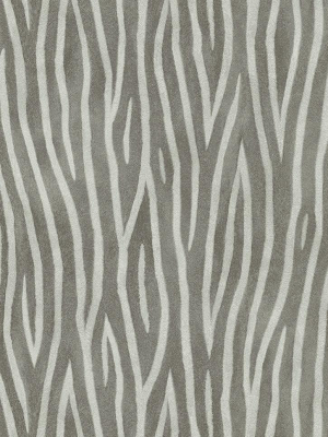 Zebra Stripes Wallpaper In Grey And Black Design By Bd Wall