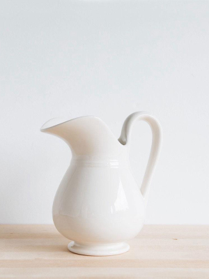 Stoneware Pitcher - Creamware, Small