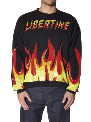 Libertine Flames Crewneck Sweatshirt