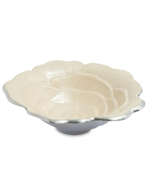 Julia Knight Rose 8" Bowl In Snow