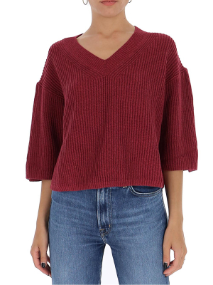 See By Chloé V-neck Knitted Sweater