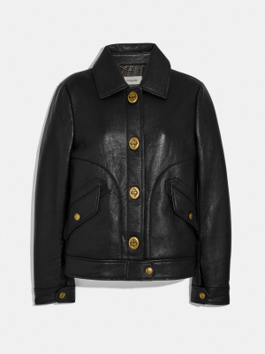 Bonded Leather Jacket