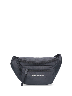 Balenciaga Logo Print Belt Bag