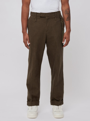 Uniform Trouser In Olive