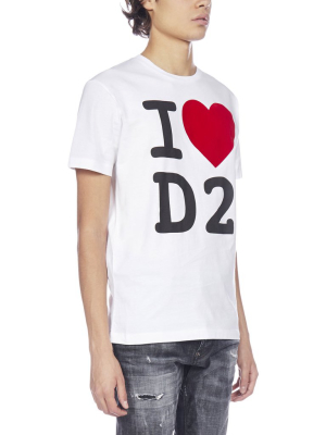 Dsquared2 I Love D2 Print T-shirt