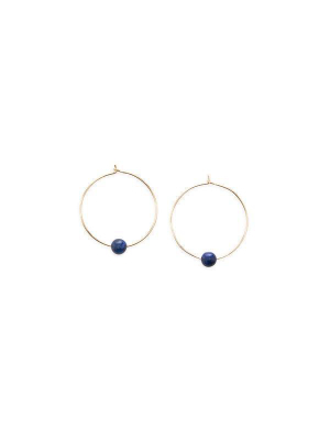 Son Of A Sailor Septima Hoop Earring - Lapis