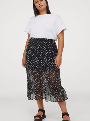 H&m+ Crêped Skirt