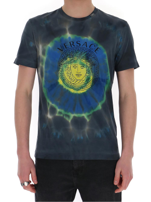 Versace Tie Dye Logo T-shirt