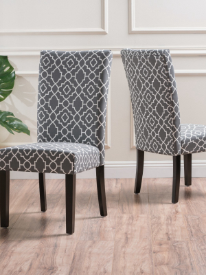 Set Of 2 Jami Dining Chair - Gray - Christopher Knight Home