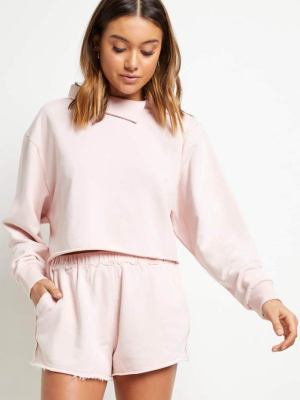 Cozy (blush) Side Zip  Sweater