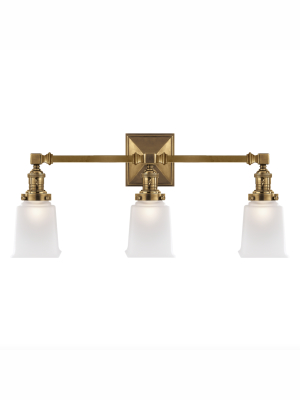 Boston Square Triple Sconce