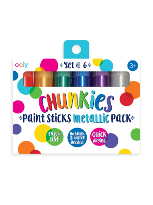 Chunkies Paint Sticks - Metallic - Set Of 6