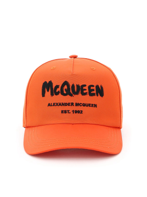 Alexander Mcqueen Graffiti Baseball Cap