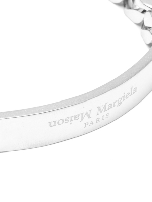 Maison Margiela Flipped Logo Bracelet - Palladio Burattato