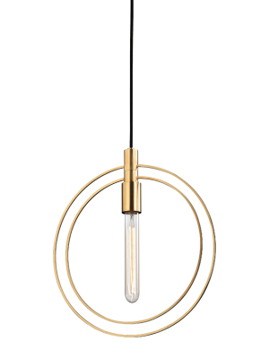 Hudson Valley Lighting Masonville Pendant - Aged Brass