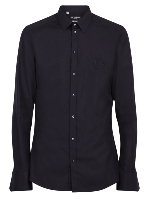 Dolce & Gabbana Logo Embroidered Shirt