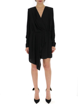 Givenchy Asymmetric Wrap Dress