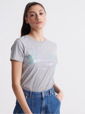 Vintage Logo Stitch Sequin T-shirt