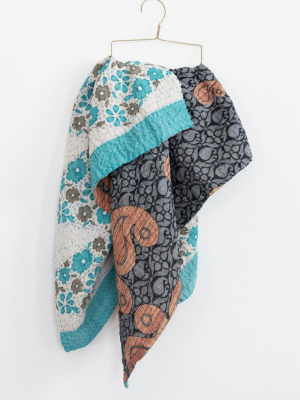 Connected Goods One-of-a-kind Kantha Baby Blanket No. 08200