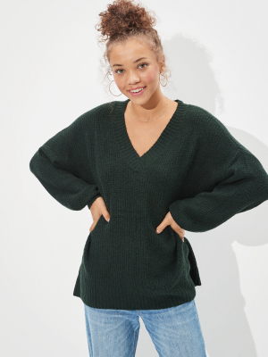 Ae Oversized Dreamspun V-neck Sweater