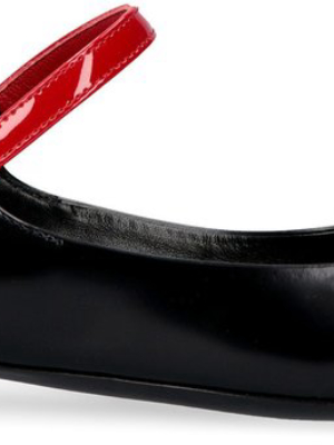 Prada Contrast-strapped Ballerina Flats