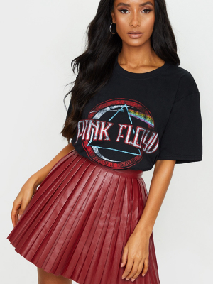 Pink Floyd Slogan Black T Shirt