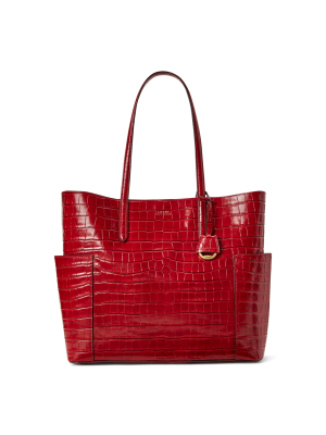 Large Embossed Carlyle Tote