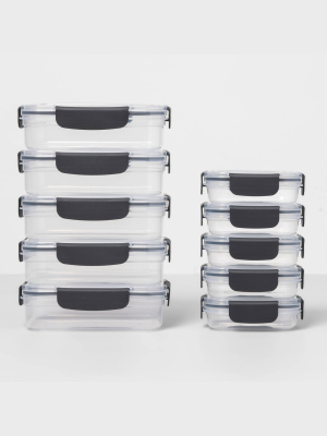 20pc Plastic Food Storage Set - Made By Design™