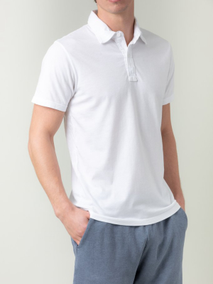 Men's S/s Supima T-shirt Polo White