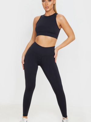 Black Sculpt Luxe High Waist Gym Legging