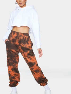 Rust Acid Wash Casual Joggers