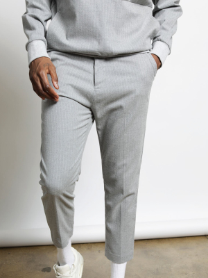 Pinstripe Woven Leisure Pants