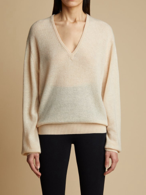 The Sam Sweater In Custard