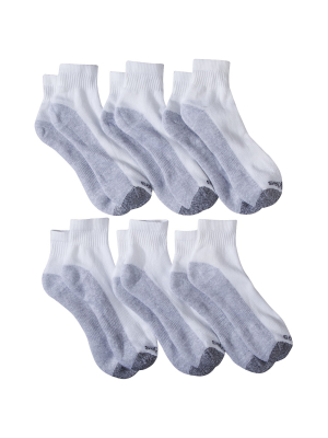 Dickies Men's 6pk Dri-tech Ankle Socks - White