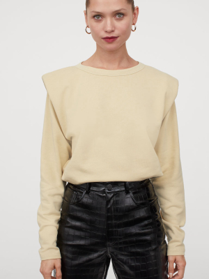 Shoulder-pad Sweatshirt