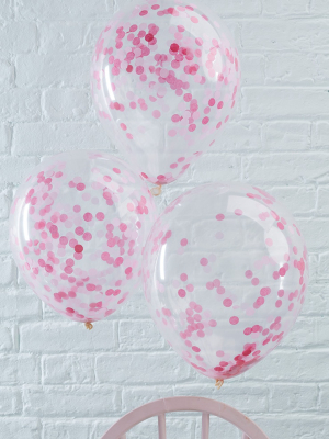 Ginger Ray Pink Confetti Balloons