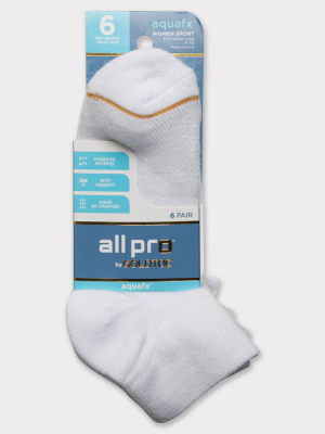 All Pro® Women's 6pk Aquafx® Ankle Socks