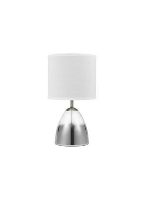 18" Ombre Glass Led Table Lamp Gray - Cresswell Lighting