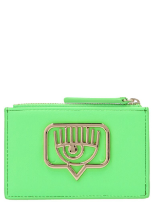 Chiara Ferragni Eyelike Plaque Cardholder