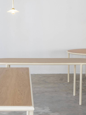 Wooden Table: Oval