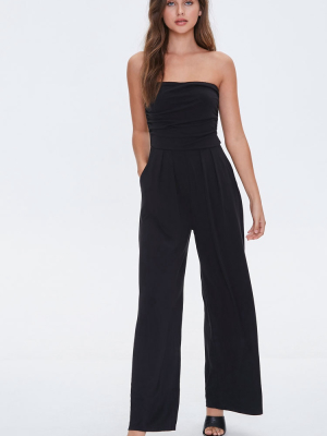 Strapless Crossover Jumpsuit