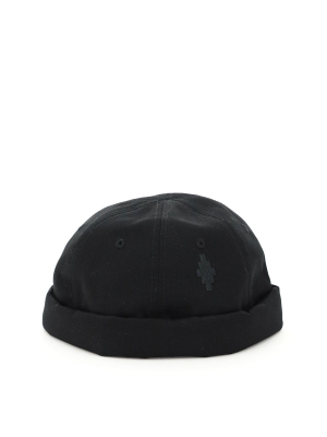 Marcelo Burlon County Of Milan Logo Patch Skullcap Hat