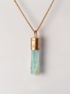 Talisman Necklace Specimen (aquamarine, Am+ama+aqu)