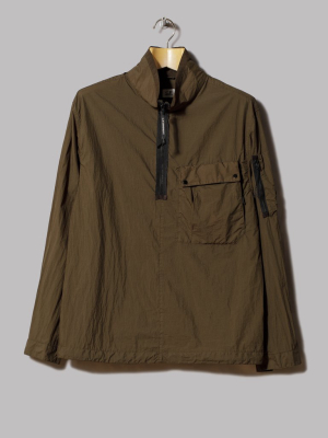 C.p. Company Taylon L Mixed Gd Lens Overshirt (ivy Green)