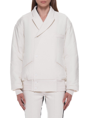 Mixed Bomber Jacket (204-1032-232-003-ivory)