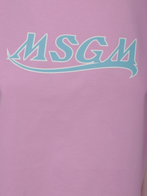 Msgm Logo Printed T-shirt