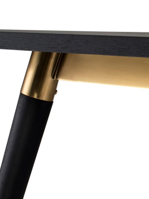 Nuevo Scholar Dining Table - Onyx