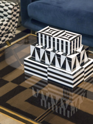 Small Op Art Lacquer Box