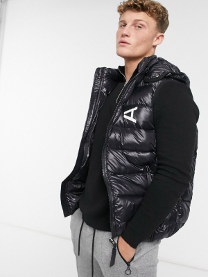 Arcminute Puffer Vest In Black