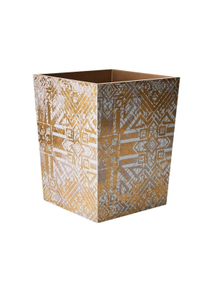 Kim Seybert Distressed Waste Basket